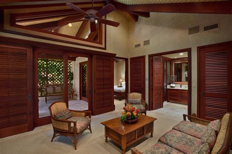 We can build a home in virtually any style for any site. Bali House - Tropical - Living Room - Hawaii - by Rick Ryniak Architects