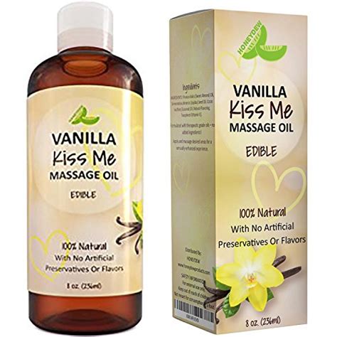 Vanilla Erotic Massage Oil For Sex Edible Massage Oil And Lubricant For Sensual Massage And