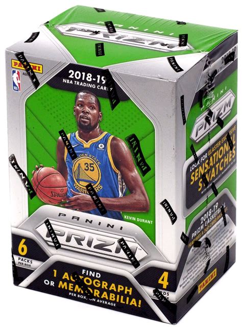Nba Panini 2018 19 Prizm Basketball Trading Card Blaster Box 6 Packs 1 Autograph Or Memorabilia