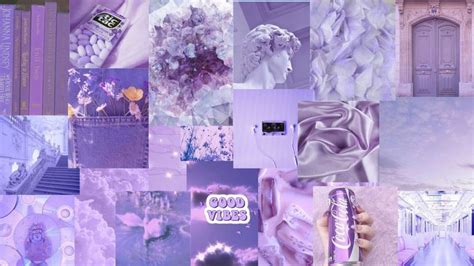 The Best 9 Lavender Aesthetic Collage Pastel Purple Aesthetic Laptop