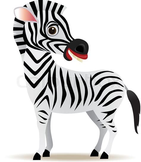 Zebra Cartoon Stock Vector Colourbox
