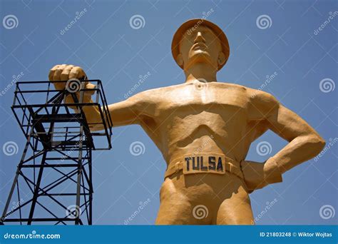 Golden Driller In Tulsa Oklahoma Royalty Free Stock Photos Image