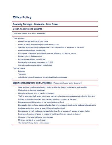 10 Office Policy Templates In Pdf Doc Free And Premium