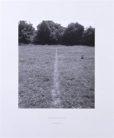 Richard Long A Line Made By Walking 1967 Artsy