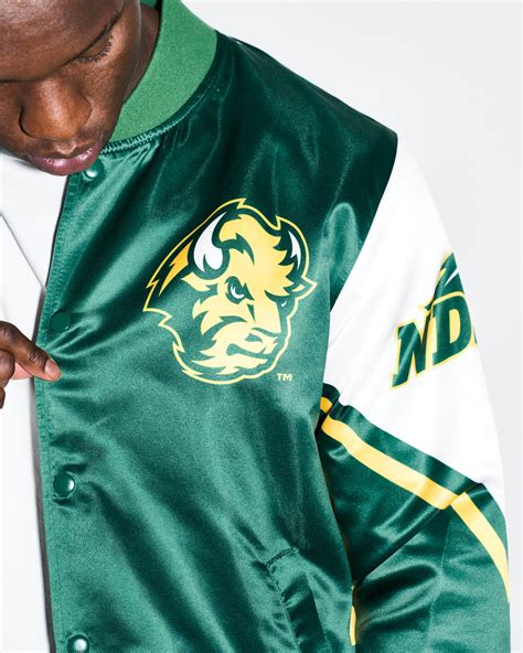 Ndsu Bison Satin Jacket Chalk Line Apparel