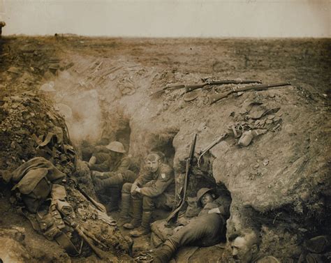 Welsh Guards In A Reserve Trench At Guillemont On The Somme September