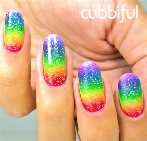 Cubbiful 31dc2014 Day 9 Rainbow Nails