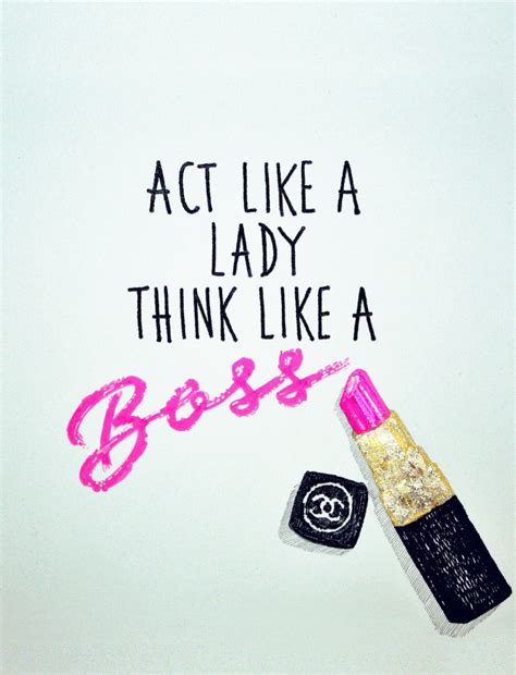 Sale Act Like A Lady Think Like A Boss Signed Print By