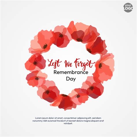 Remembrance Day Template Postermywall