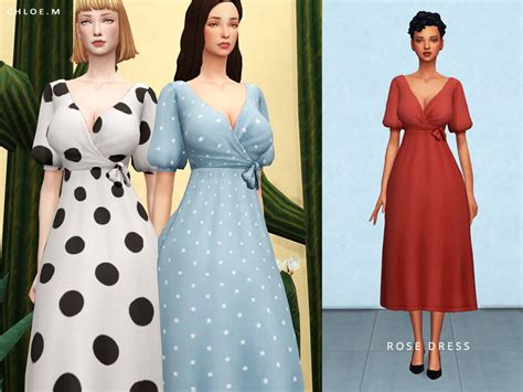 The Sims Resource Chloem Rose Dress