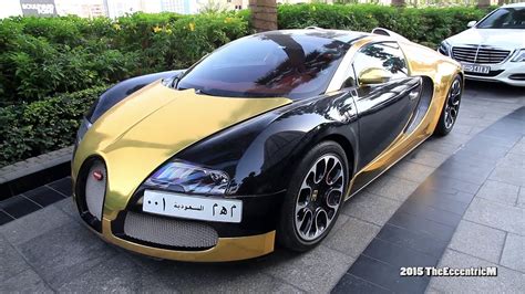 Black Gold Chrome Bugatti Veyron Grand Sport In Dubai