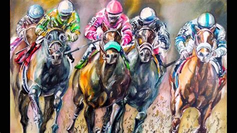 Racing Horse Paintings Collection By Sunny Shin Youtube