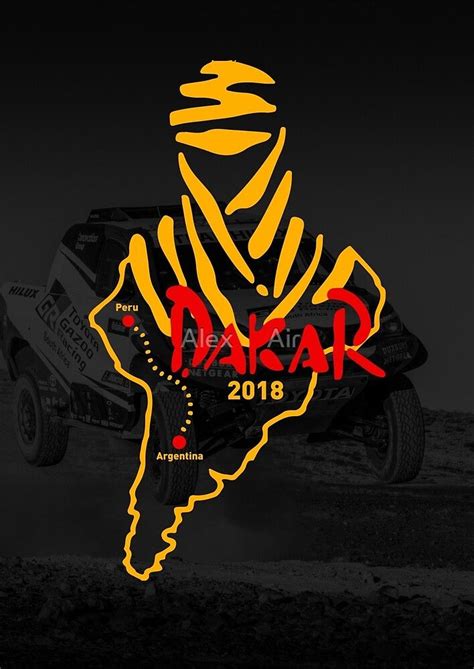 Dakar 2018 Logo By Alex ⛵ Air Redbubble Poster Wall Art Dakar Logos