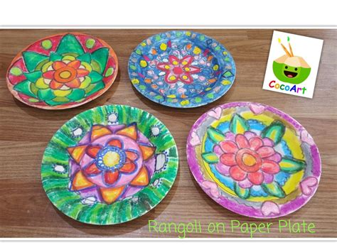 Pin By Melissa Chiew On Rangoli On Paper Plate Paper Plates