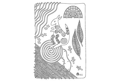 Free Aboriginal Art Coloring Pages