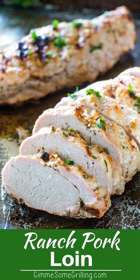Pork tenderloins are marinated with a honey, apple juice and thyme mixture and smoked to perfection. Quick and easy Ranch Pork Tenderloin! This juicy pork loin ...