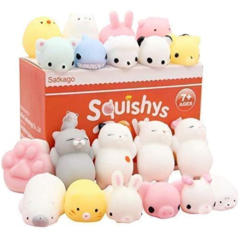 Mochi Squishies Toys 20 Pcs Mini Squishys Halloween Party Favors Kids
