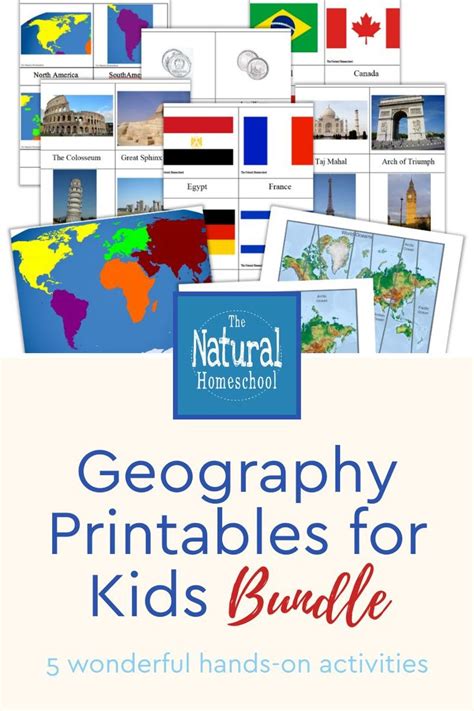Geography Printables For Kids Bundle 1 The Natural Homeschool Shop