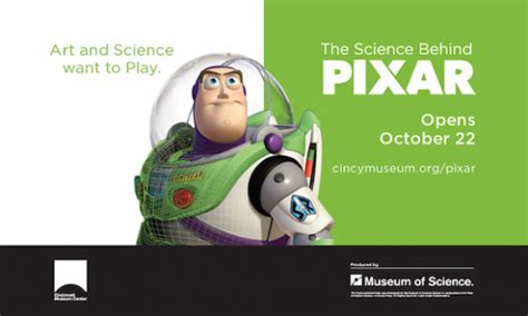 The Science Behind Pixar At Cincinnati Museum Center Museum Publicity