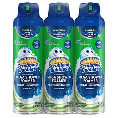Scrubbing Bubbles Mega Shower Foamer Bathroom Cleaner 20 Ounce Pack Of 3