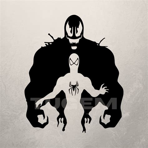 Venom Vs Spiderman Svg File Silhouette Venom Svg Vector - Etsy New Zealand