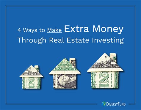 Here are five that you can implement today to start investing. 4 Ways to Make Extra Money Through Real Estate Investing | DiversyFund