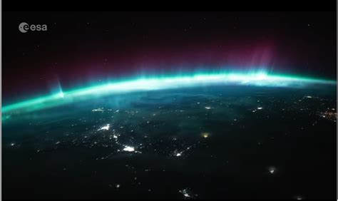Spectacular Astronaut View Of The Northern Lights
