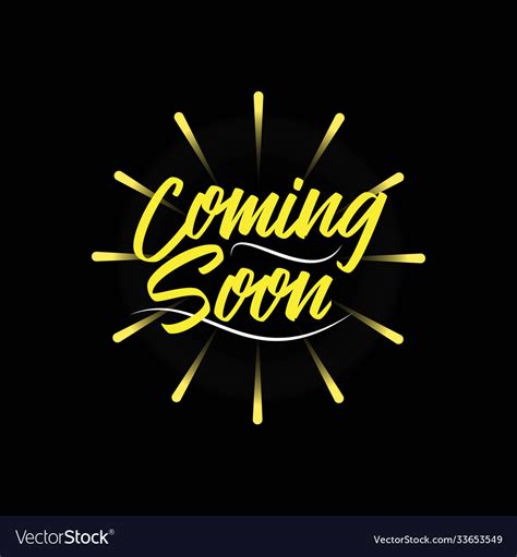Coming Soon Template Design Royalty Free Vector Image