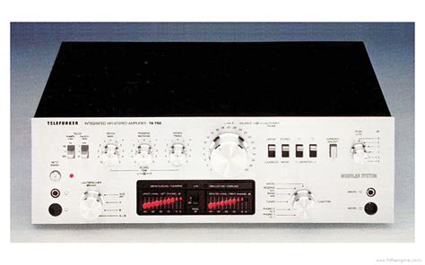 Telefunken Ta 750 Stereo Integrated Amplifier Manual Hifi Engine