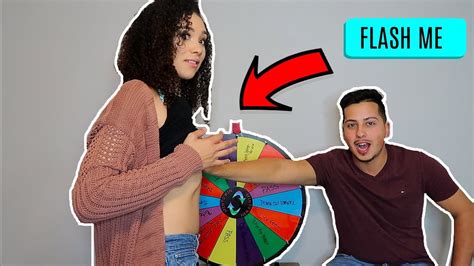 couples spin the mystery wheel challenge 1 spin 1 dare youtube