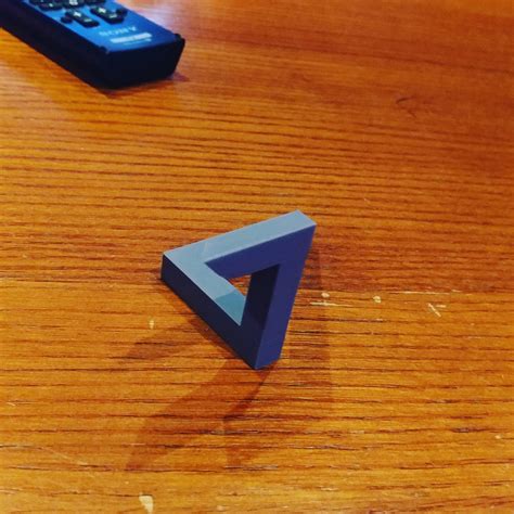 3d Printed Impossible Triangle Like For Real Dough