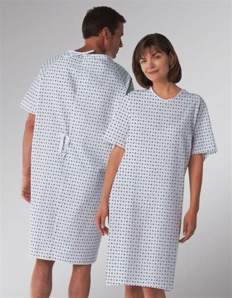 New Hospital Patient Gown Medical Exam Gowns Medline Mdtpg3roldemz 1 Dz Ebay