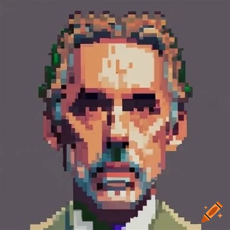 Pixel Art Of Jordan Peterson In A Vintage Video Game