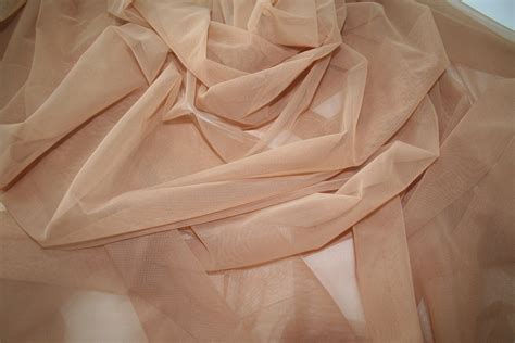 Nude Skin Color Way Stretch Mesh Tulle Spandex Lycra Fabric