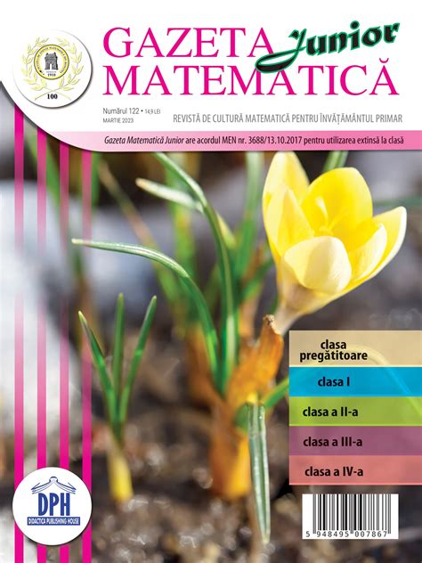 Gazeta Matematica Junior Nr 122 Martie 2023 Gazeta Matema