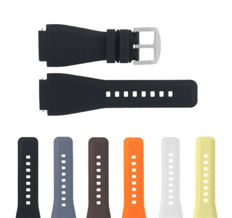 24mm Silicone Rubber Watch Band Strap For Bell And Ross Br 01 Br 03