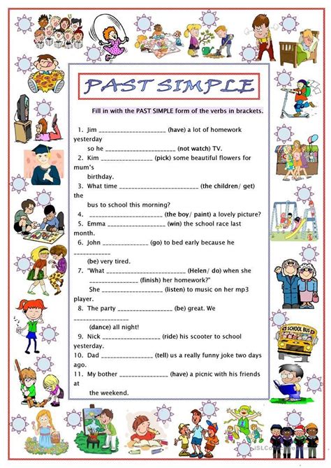 Past Simple Worksheet Free Esl Printable Worksheets Made By Teachers