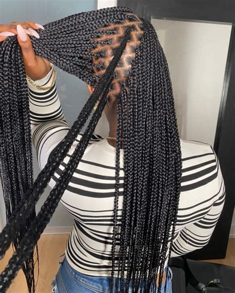 27 Beautiful Box Braid Hairstyles For Black Women Feed