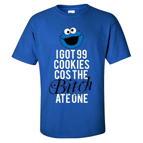 Cookie Monster 99 Problems T Shirt Fresh Prints Specialising In