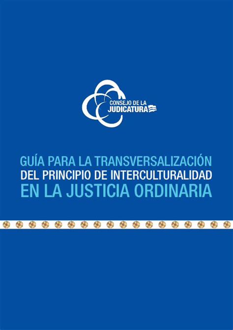 PDF GUIA Funcionjudicial Gob Ec INTERCULTURALIDAD Pdf La