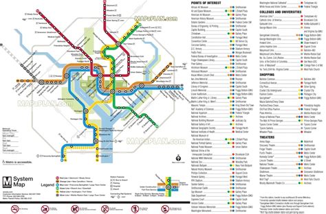 Washington Dc Subway Map Printable Free Printable Maps