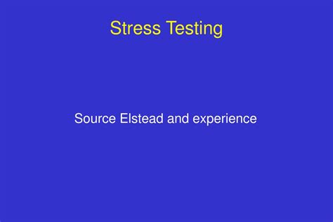 Ppt Stress Testing Powerpoint Presentation Free Download Id1269163