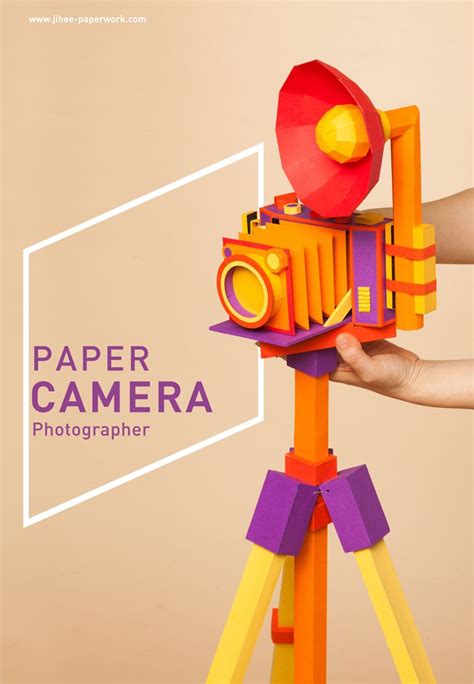 Papercameramaking Film On Behance Paper Camera Paper Carving