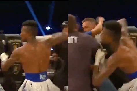 Blueface Punches Fan Who Rushed Boxing Ring After Blueface Won