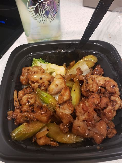 370 Calorie Lunch From Panda Express Black Pepper Chicken And Super
