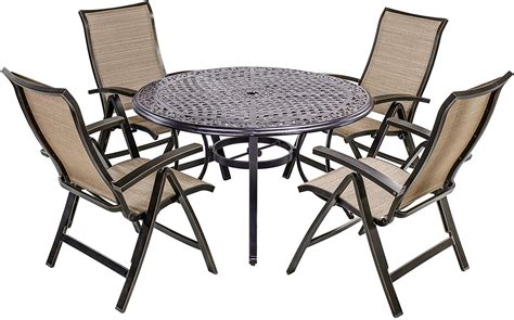 Maybe you would like to learn more about one of these? Outdoor 5 Piece Dining Set Patio Furniture, Aluminum ...
