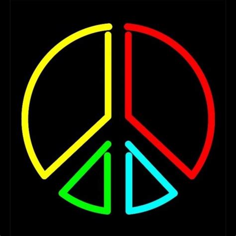 Peace Neon Sculpture Neon Sculpture Peace Art Peace Logo