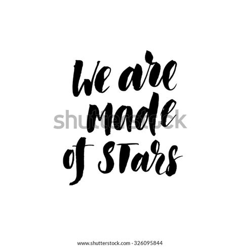 We Made Stars Card Modern Calligraphy Stock Vector Royalty Free