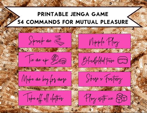 Sexy Jenga Game Foreplay Game Sex Games Sexy Games Naughty Gift For