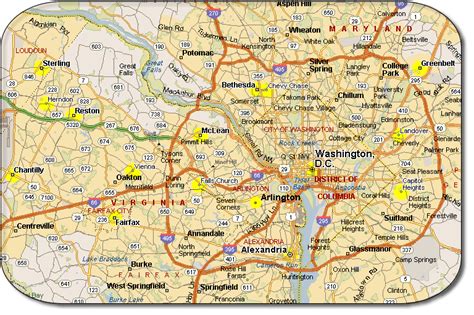 Map Of Dc Maryland And Virginia